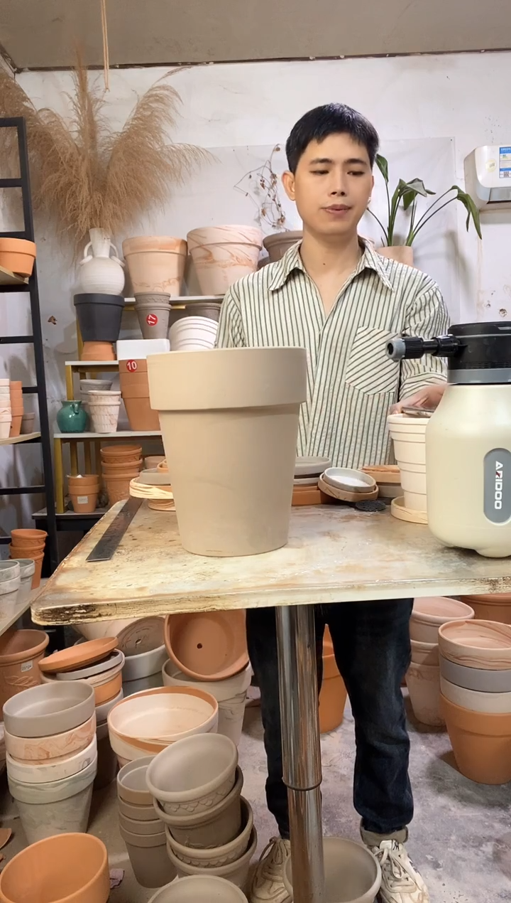 瑕疵无售后20*25灰陶反比例 1盆无托