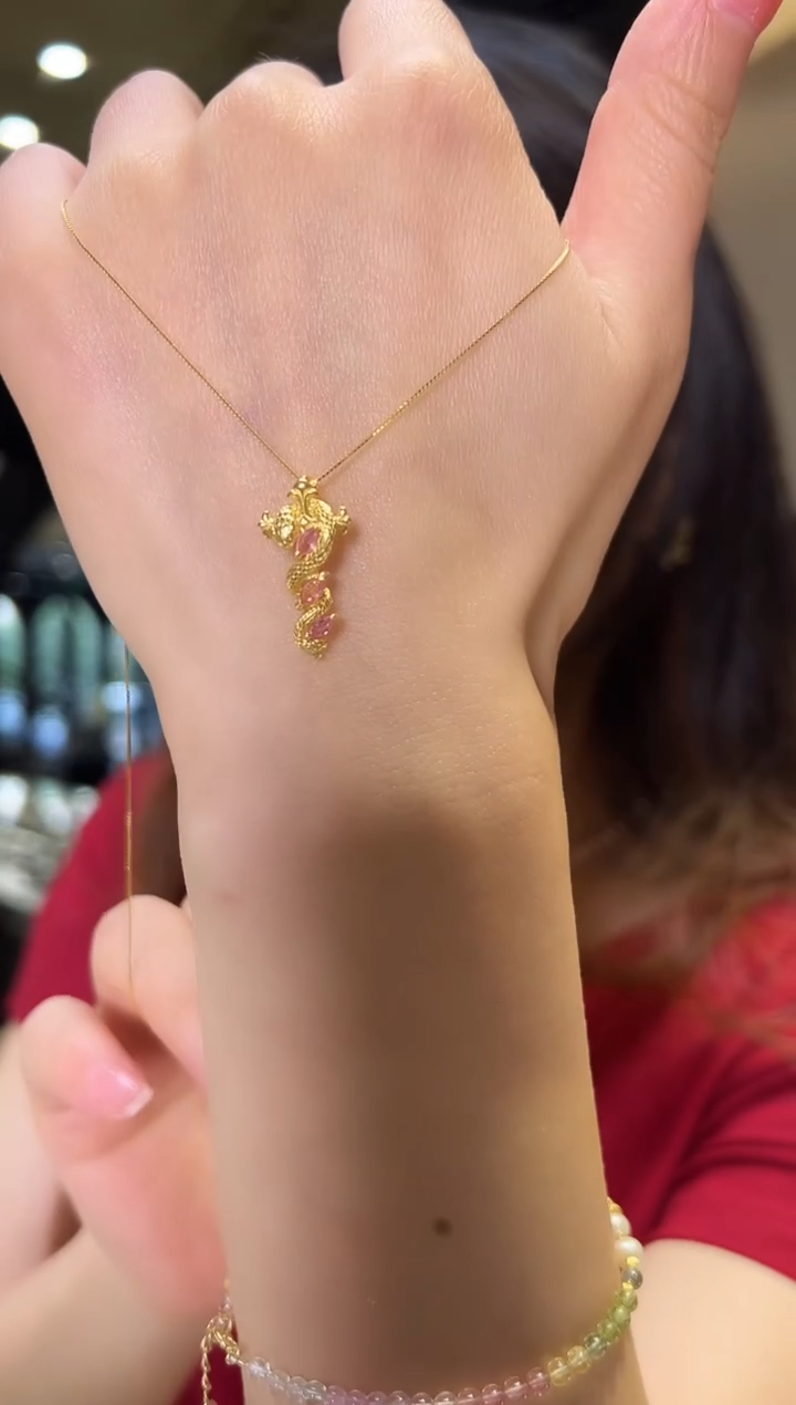 蓝宝石颈饰银S925镶嵌7【】