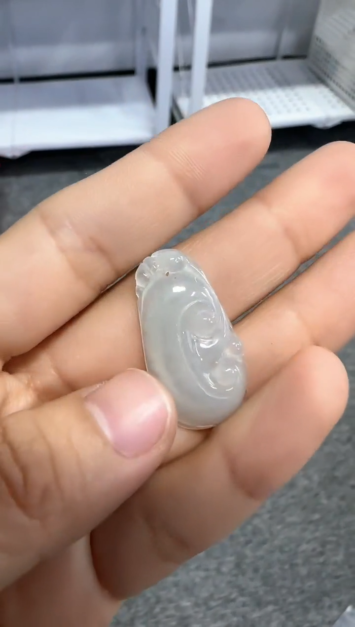 【闪购商品】翡翠吊坠(不含链)未镶嵌如意吊坠-3