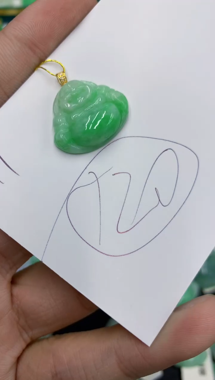 【闪购商品】翡翠颈饰18K金镶嵌翡翠