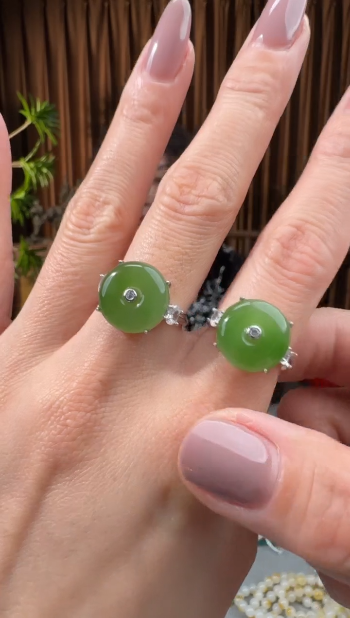 颈饰银S925镶嵌和田玉130福气姐12.29多样性拍一发一