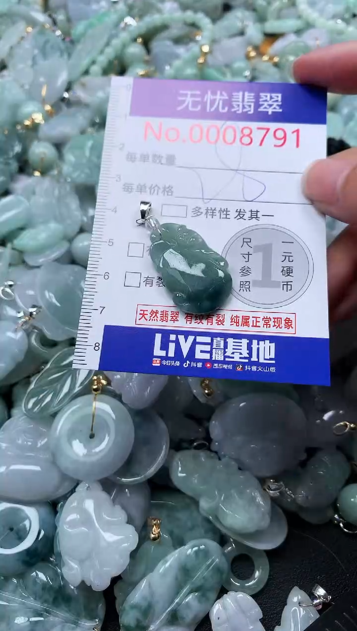 颈饰未镶嵌翡翠8791