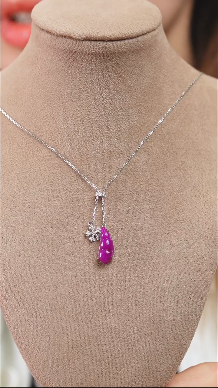 苏纪石（舒俱来）18K金镶嵌项链63