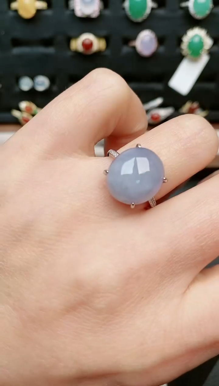 【闪购商品】翡翠戒指银S925镶嵌....