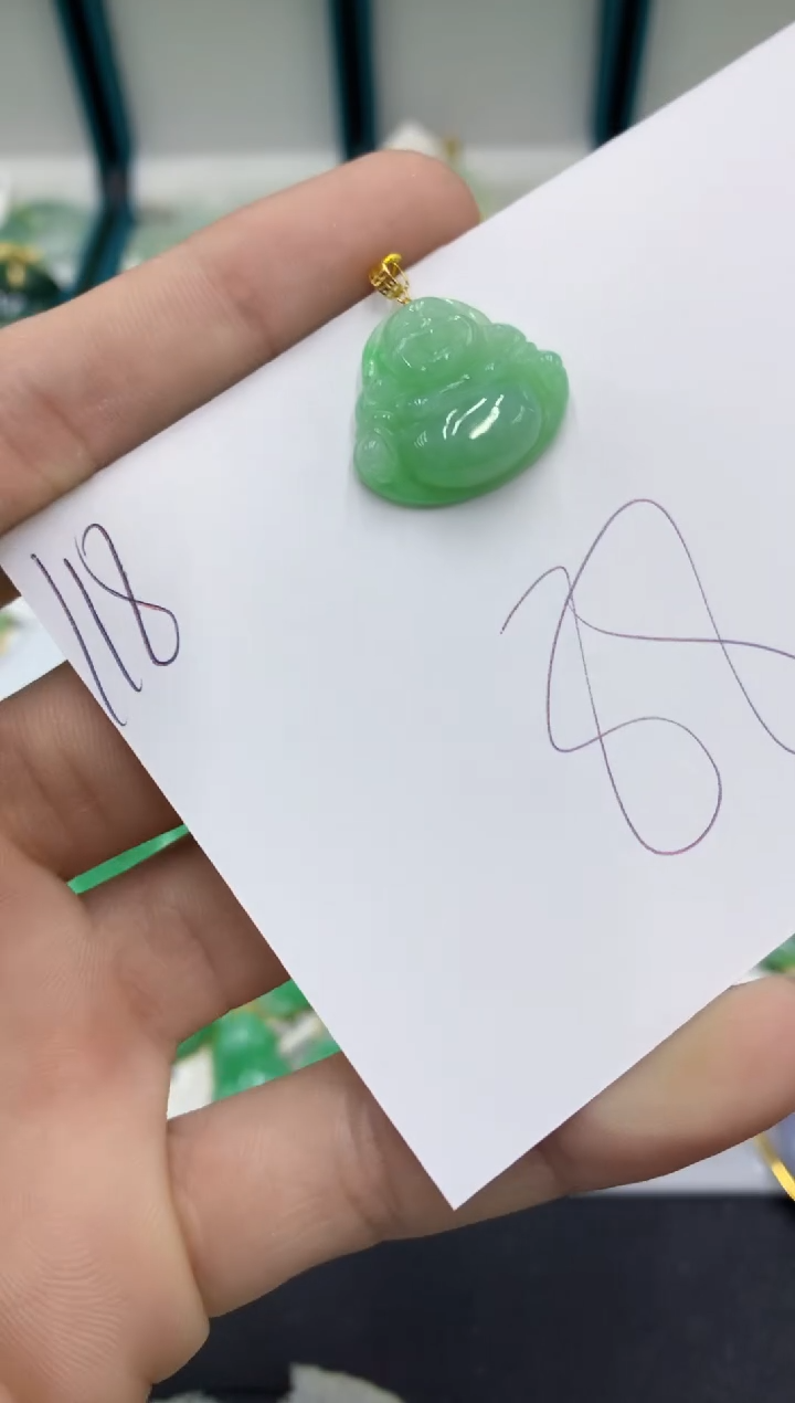 【闪购商品】翡翠颈饰18K金镶嵌翡翠