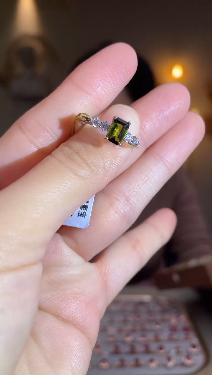 银S925镶嵌手饰碧玺手饰