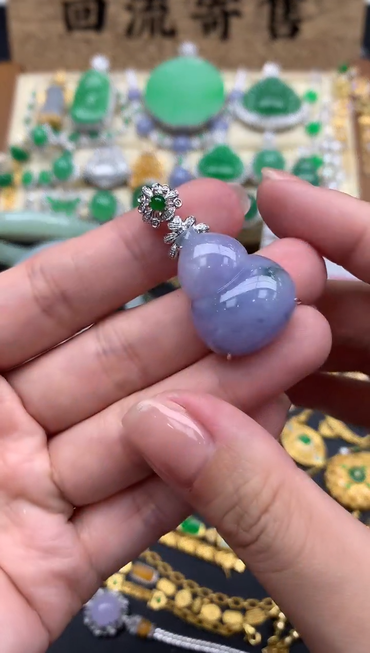 【闪购商品】翡翠颈饰18K金镶嵌247-中国好珍宝