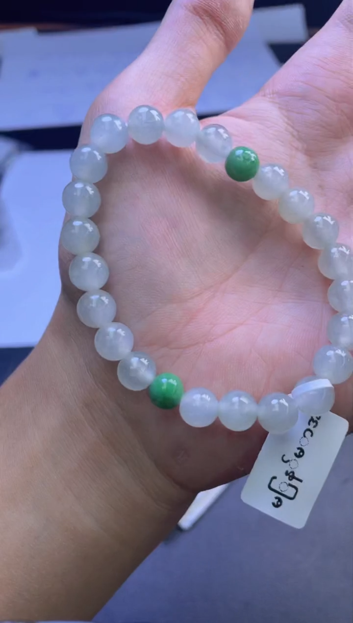 未镶嵌定制翡翠珠串卡8