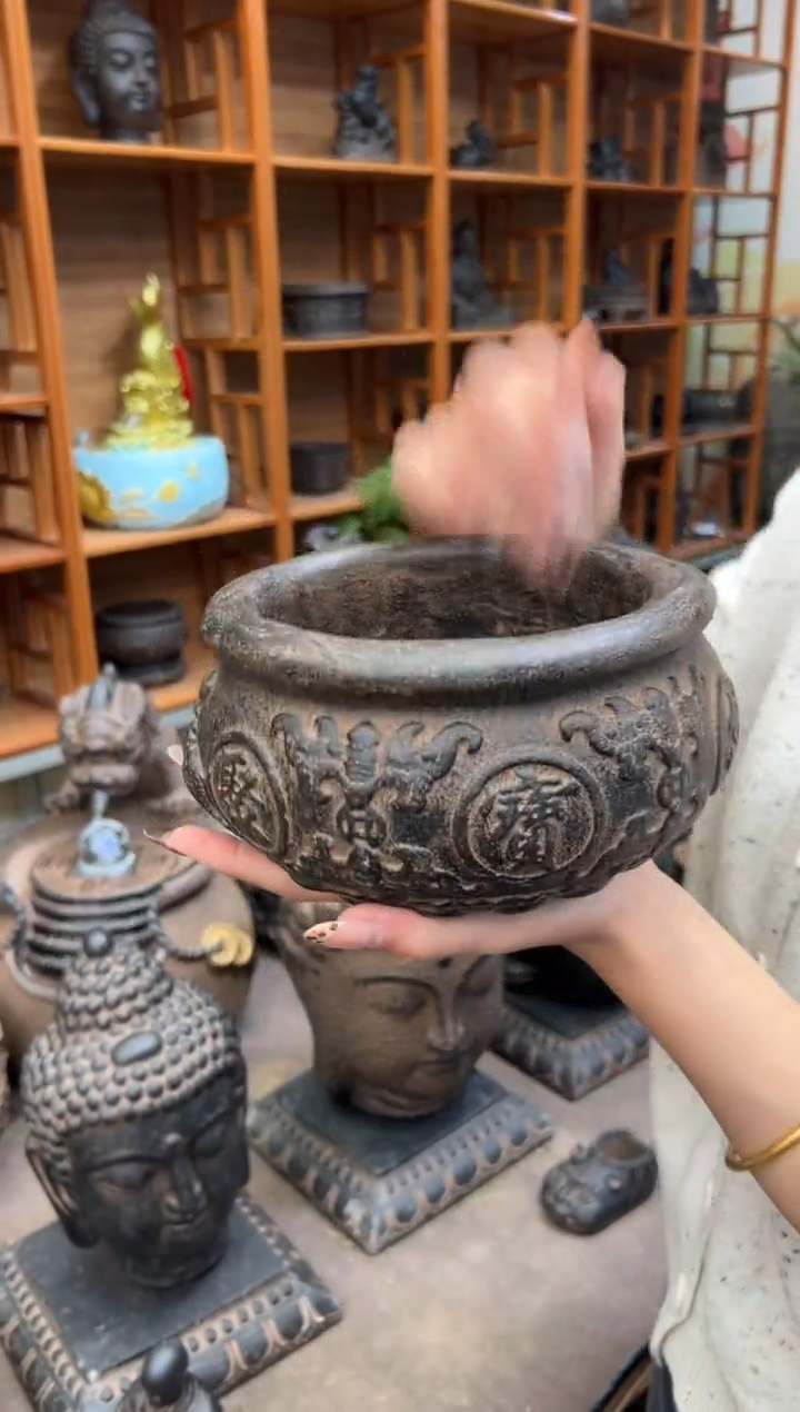 陶土【火山泥】聚宝盆