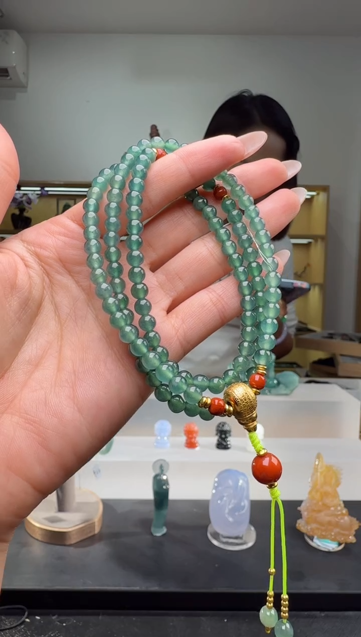 项链未镶嵌翡翠长串（多样性发其一）