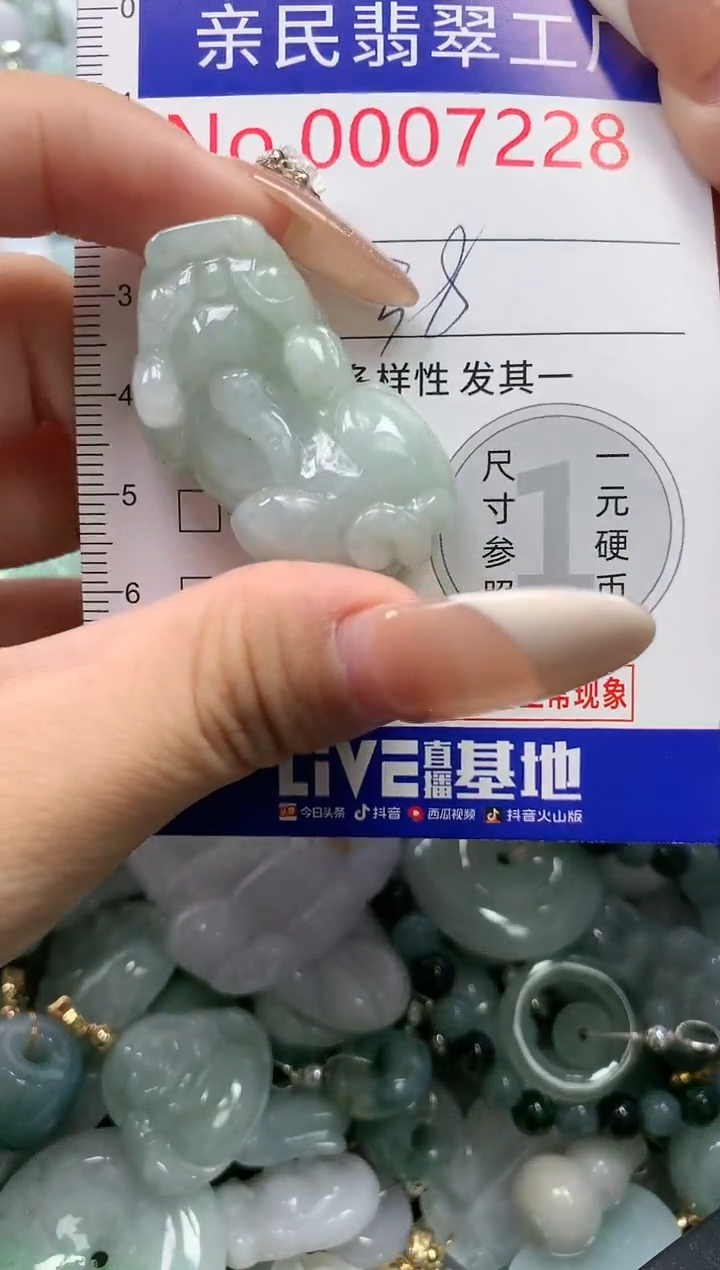 翡翠未镶嵌吊坠(不含链)7228