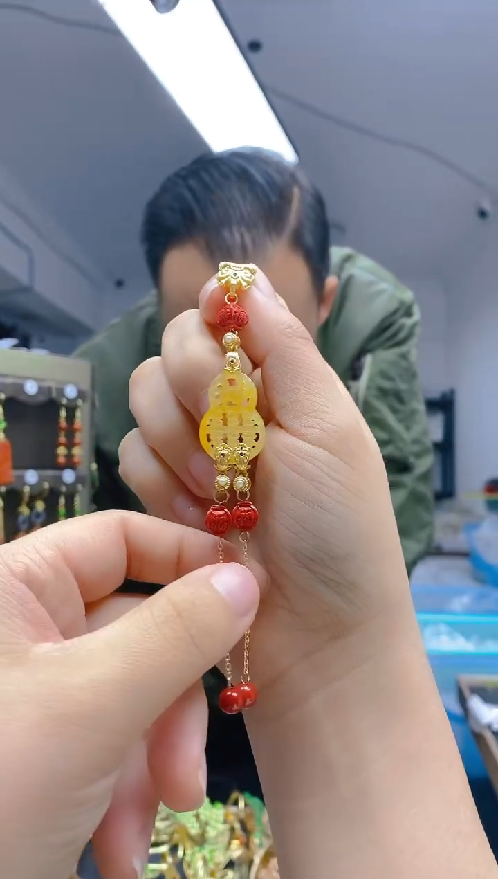 【闪购商品】翡翠耳饰合金192翡翠压襟