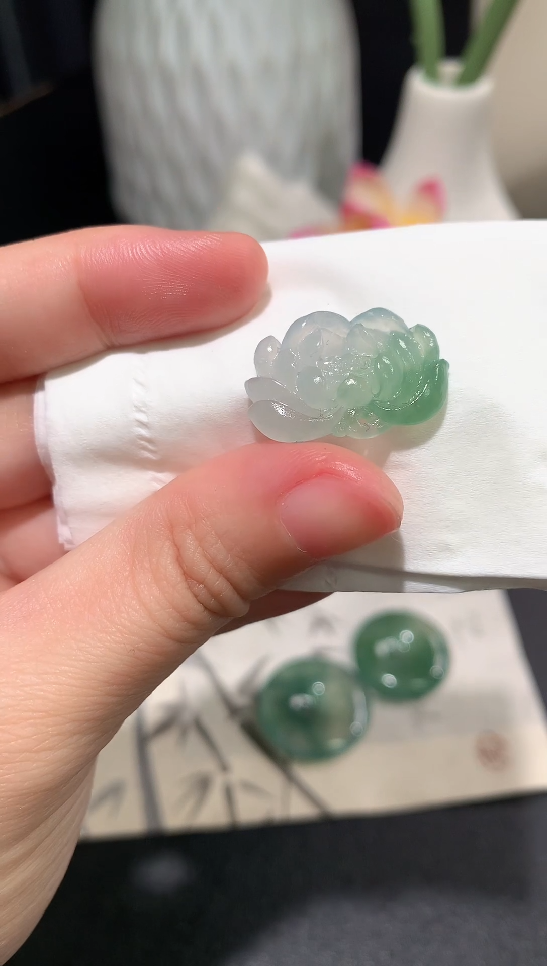 定制翡翠未镶嵌毛货