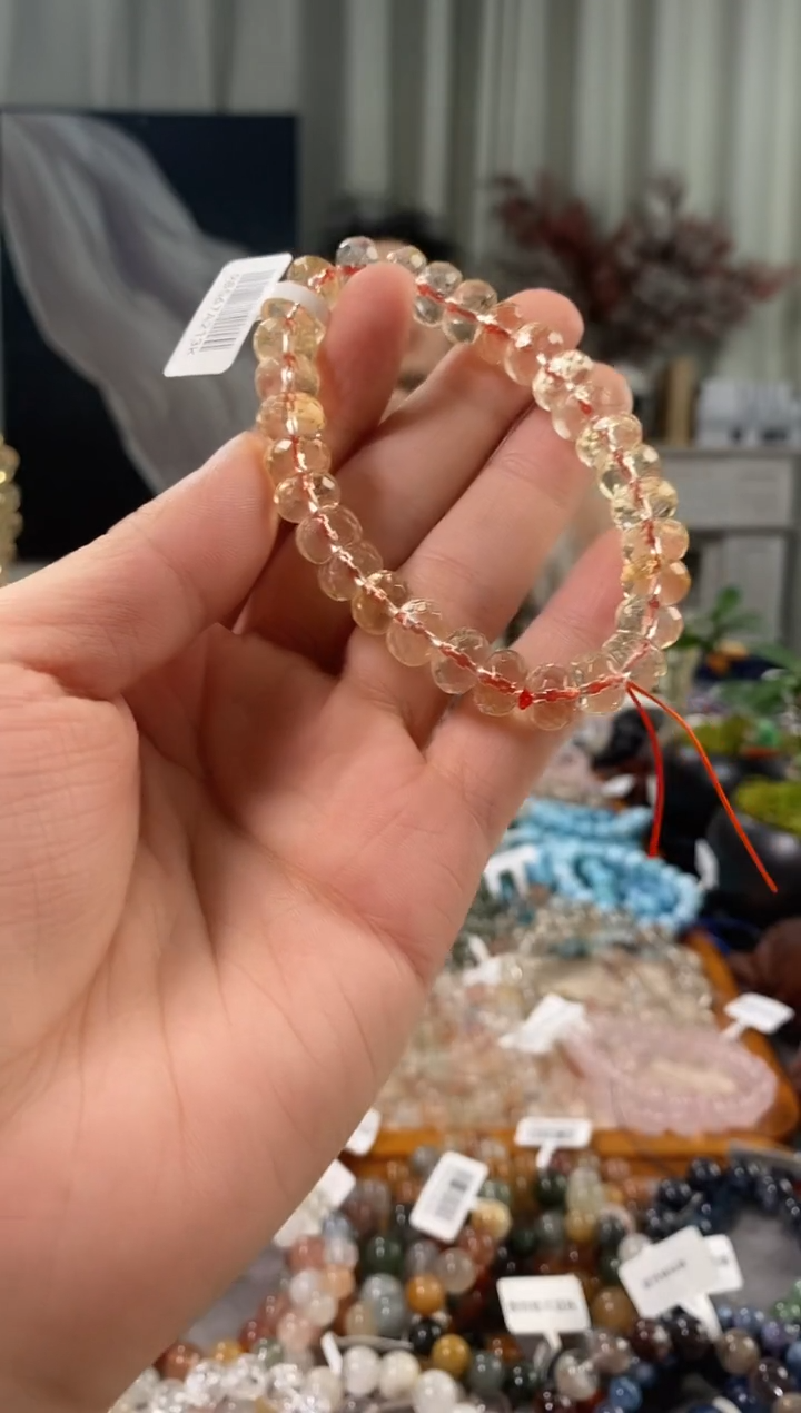 未镶嵌手链水晶黄水晶切面