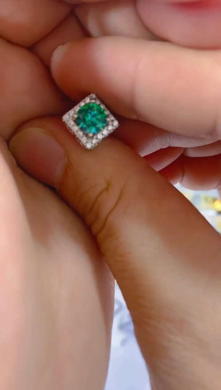 【闪购商品】水晶颈饰银S925镶嵌 722红宝，蓝宝，多样性发一件赠链