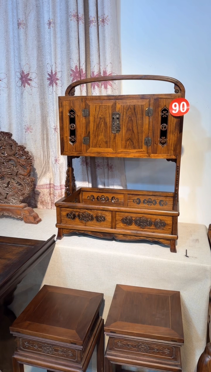 【闪购商品】木书箱   工艺品   摆件