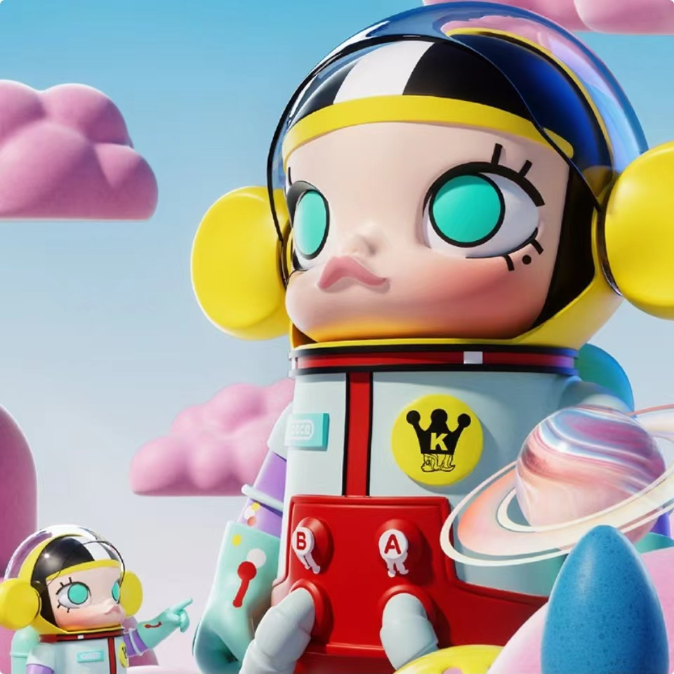 【卡比潮玩】MOLLY 小画家 400% SPACE MEGA 潮流公仔 现货包邮