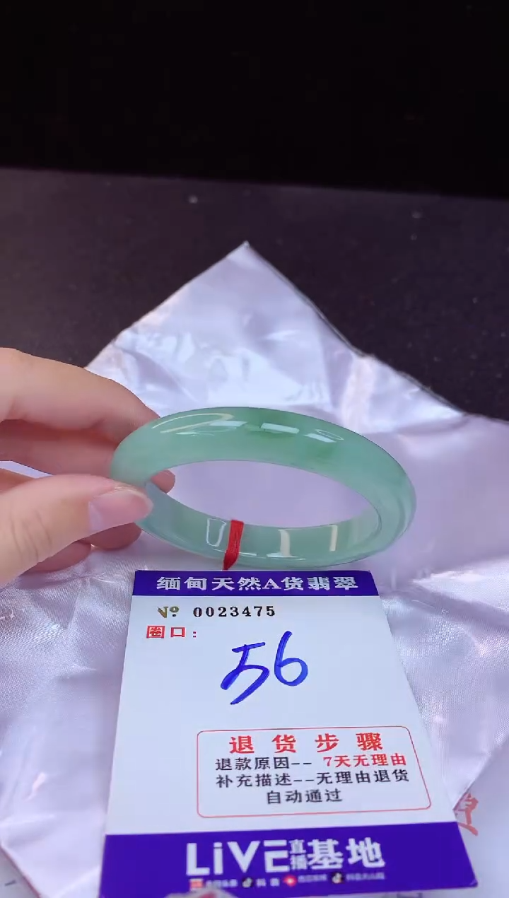 【闪购商品】翡翠手镯未镶嵌56+             