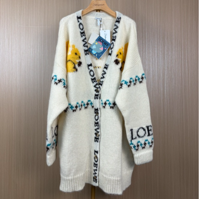 99新 LOEWE/罗意威 松鼠加厚毛衣外套 XS 16274582