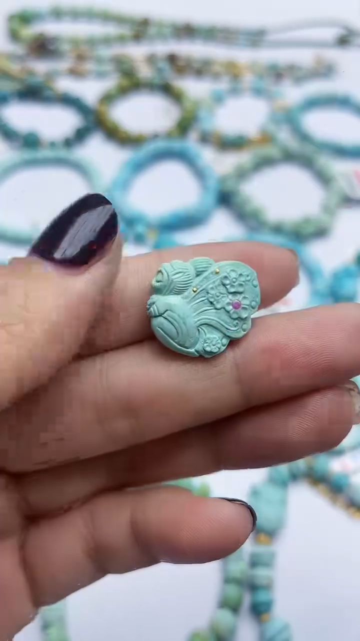 【闪购商品】绿松石雕刻件未镶嵌273