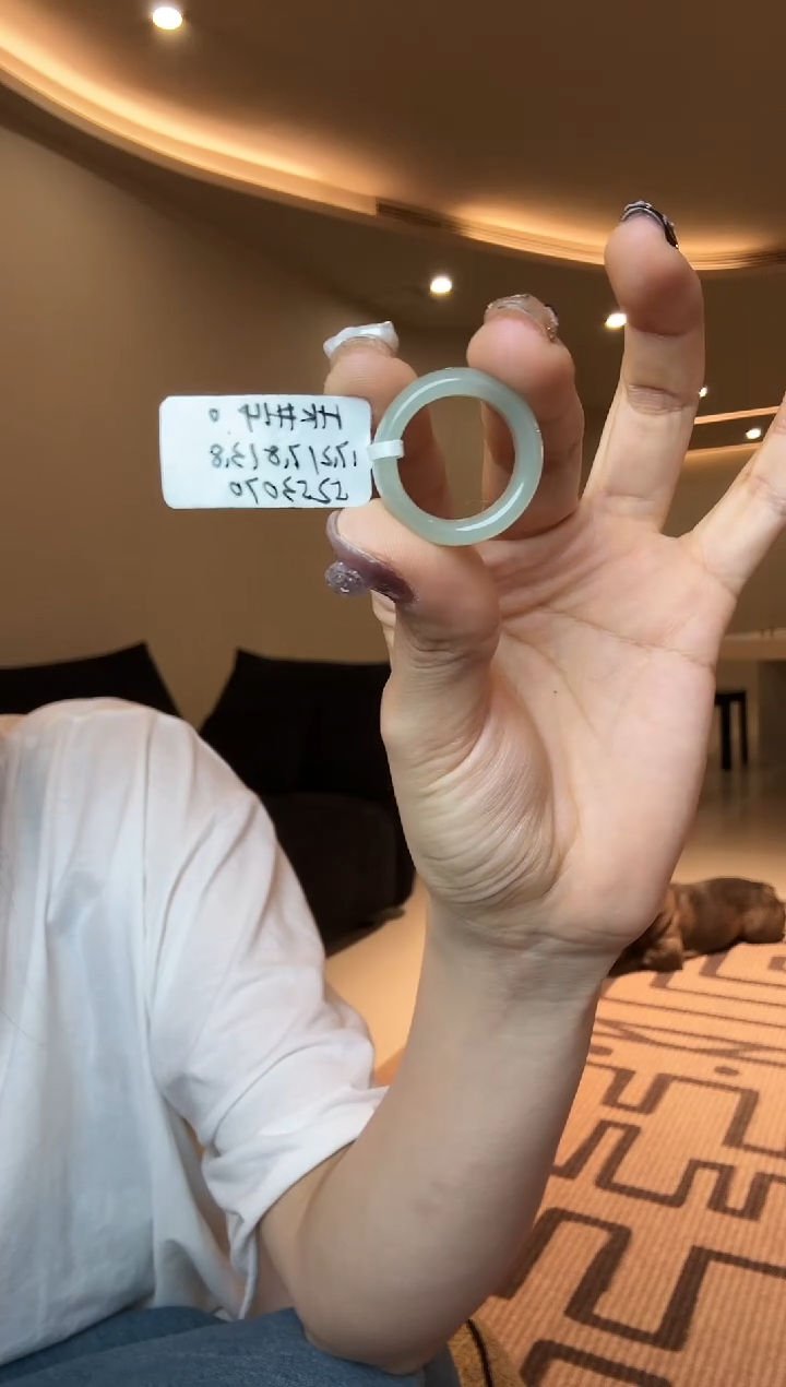 【闪购商品】和田玉戒指未镶嵌14码且末蓝