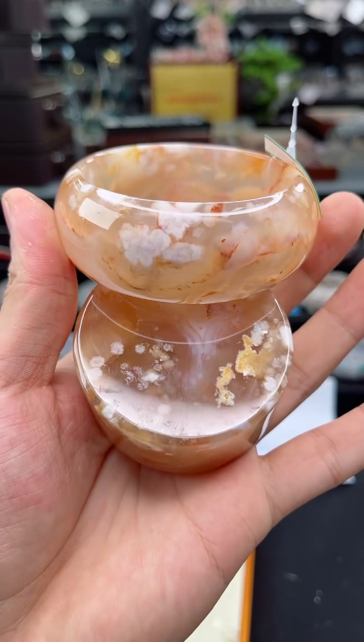 【闪购商品】石英质玉手镯未镶嵌59圈口（赠品镯心）6600216