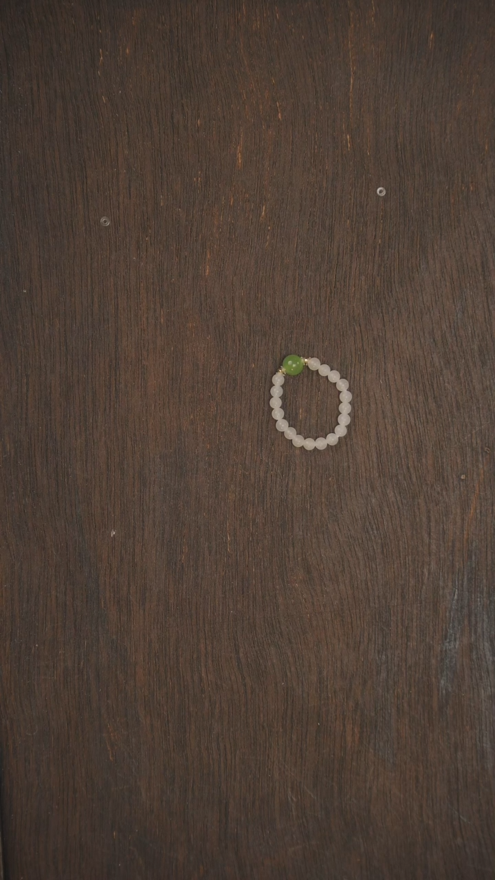 【闪购商品】绿松石戒指18K金镶嵌戒指