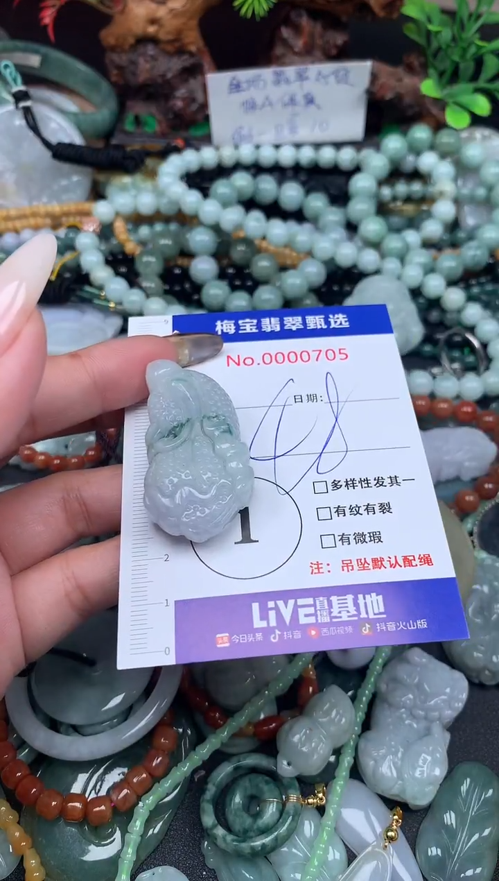 吊坠(不含链)未镶嵌翡翠48