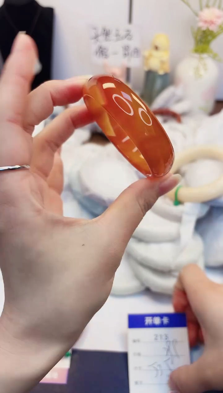 【闪购商品】石英质玉手镯未镶嵌213-玛瑙-圈口53