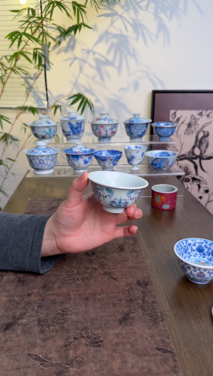 【闪购商品】景德镇斗彩手绘茶杯