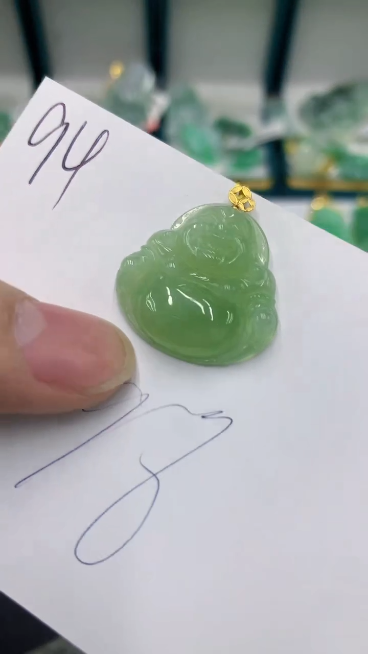 【闪购商品】翡翠颈饰18K金镶嵌翡翠