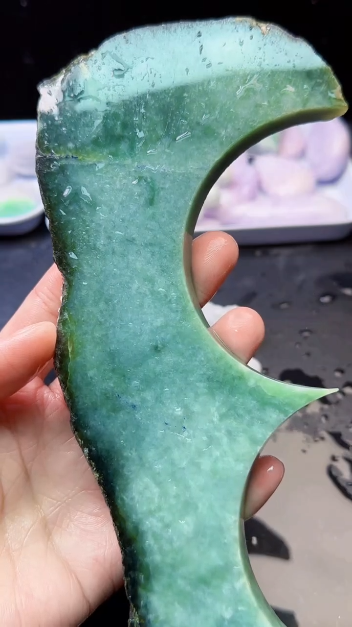 未镶嵌挂件翡翠014