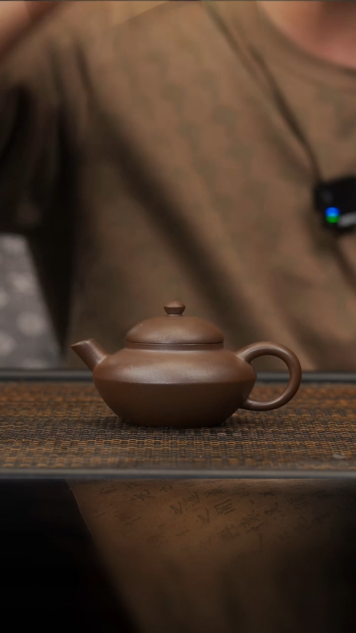 【闪购商品】紫砂茶壶28空山造器  柴烧炮嘴合欢