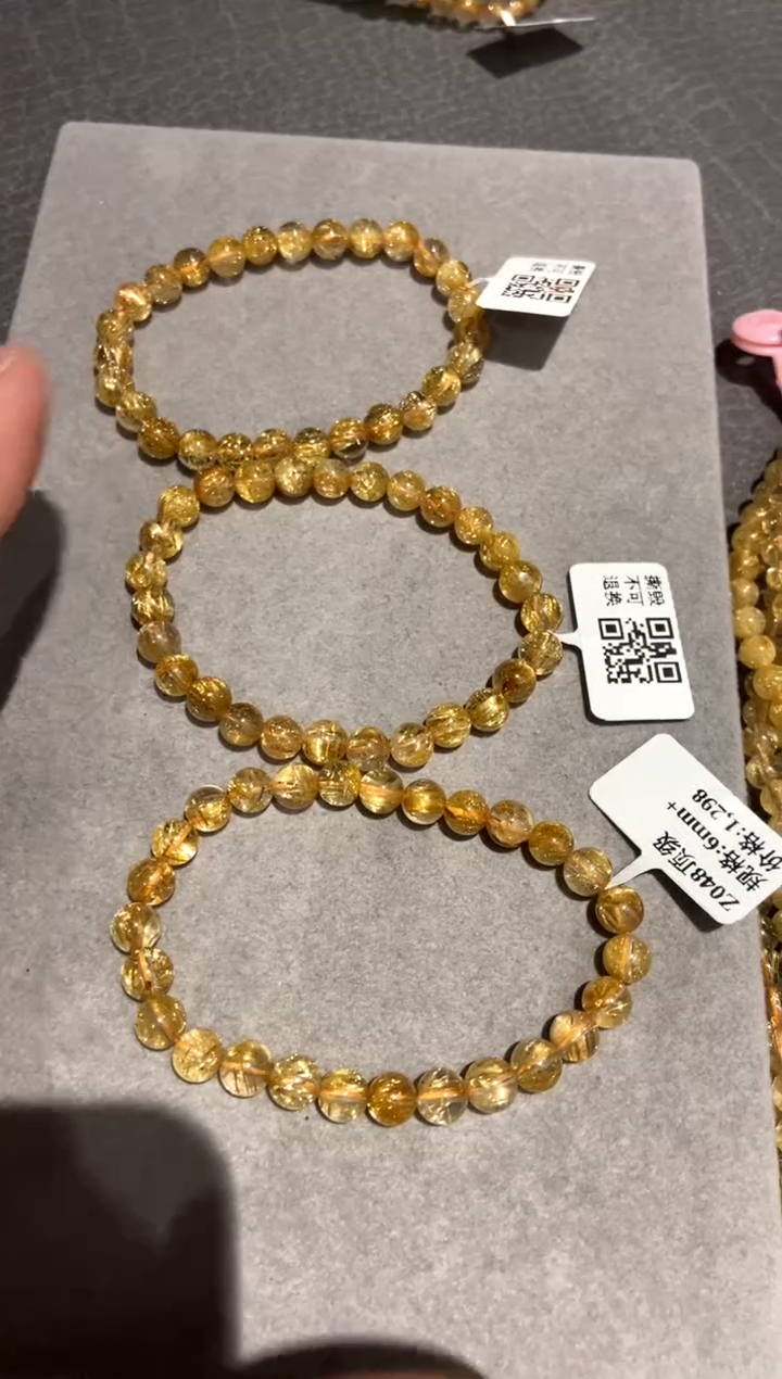 【闪购商品】水晶201-未镶嵌钛金烟花钛透体6mm+ 多样性发其一