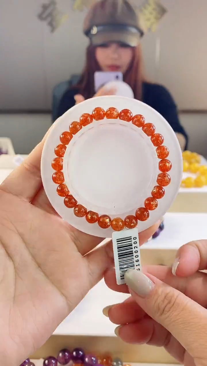 未镶嵌手串日光石金太阳单圈7m+