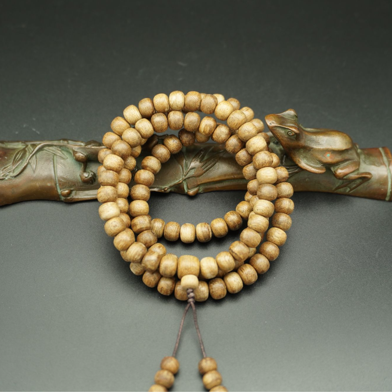 cm251 顺化红土9分沉 天然野沉香多圈手串