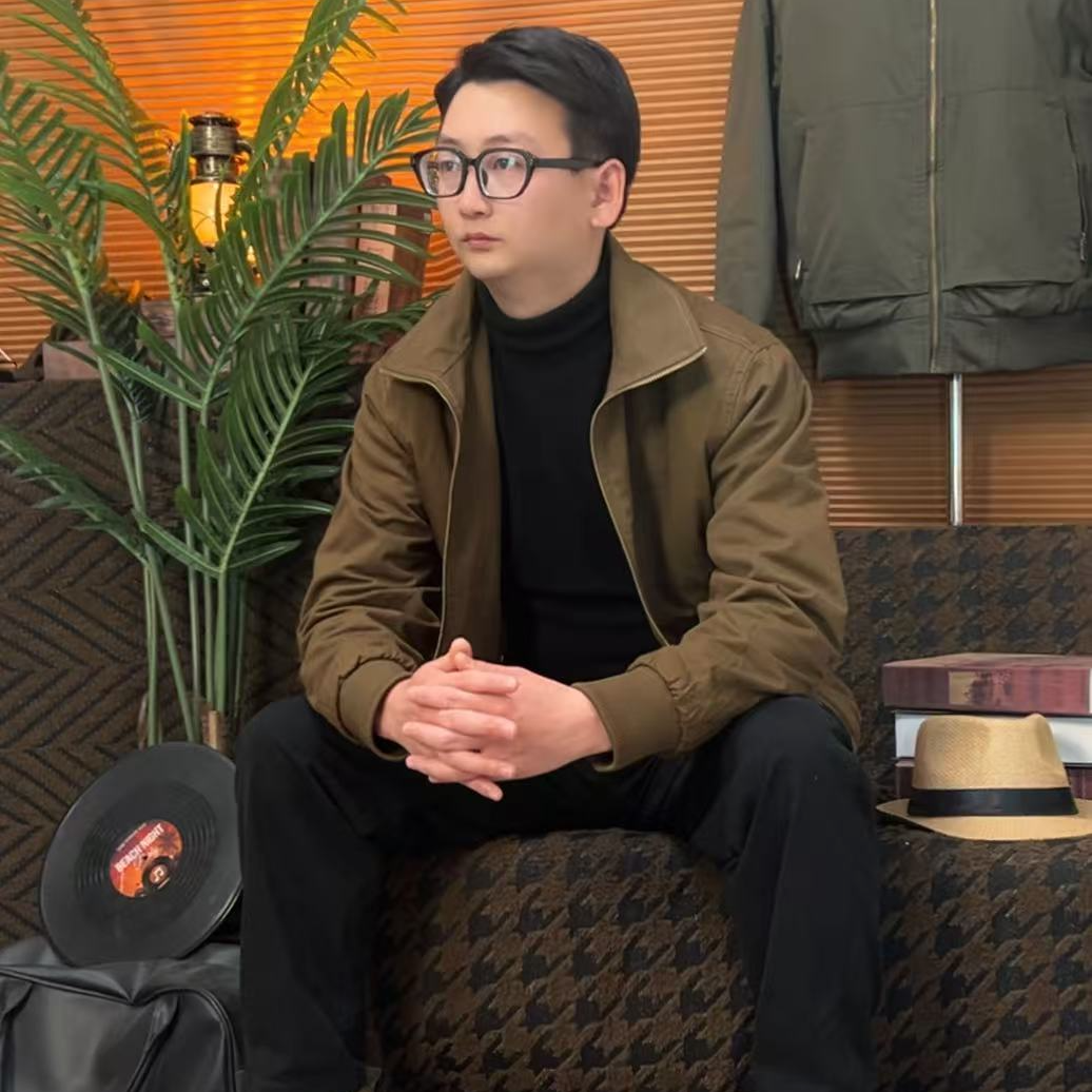 商城高定 春秋新款 双面双穿 纯棉复古 水洗古铜拉立翻领 夹克