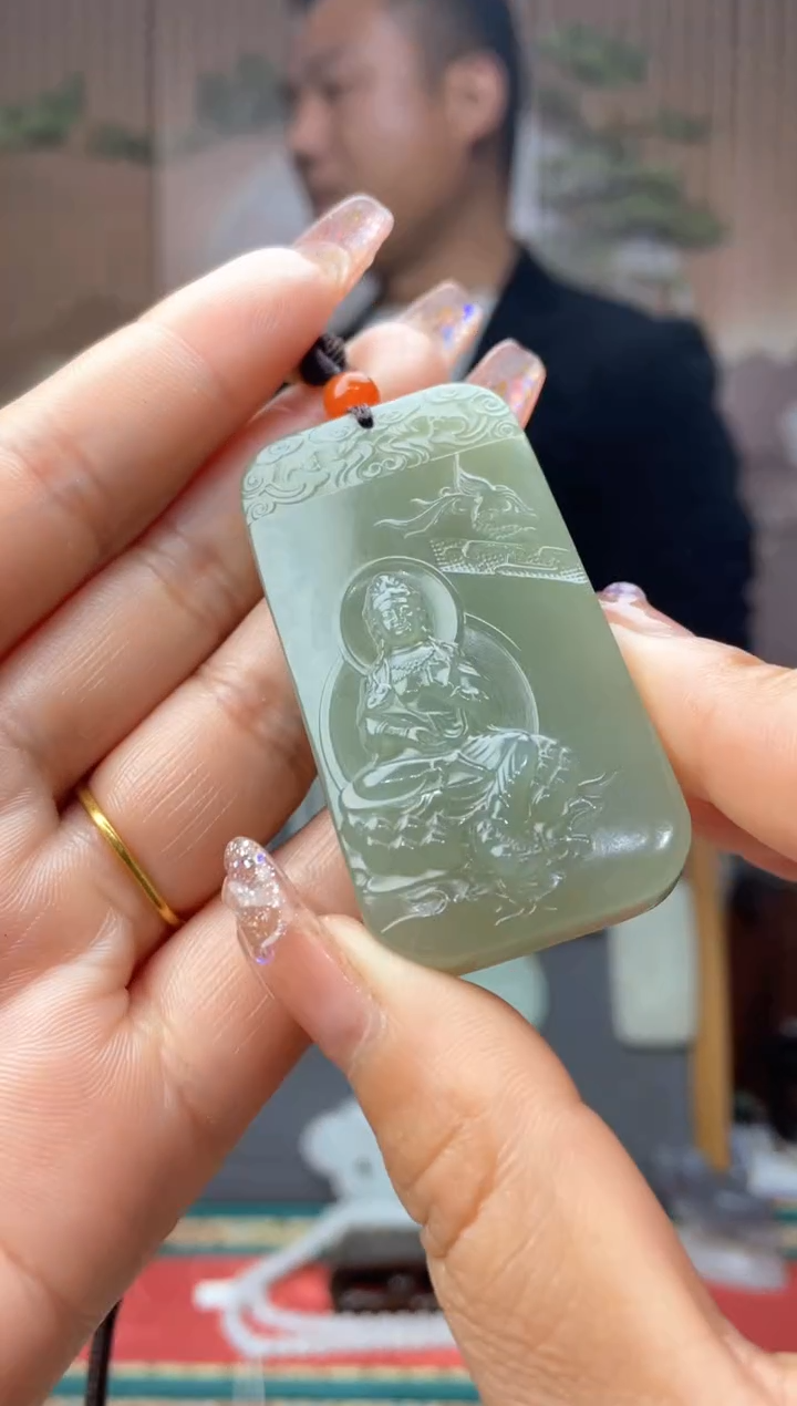 和田玉未镶嵌颈饰拍一发一