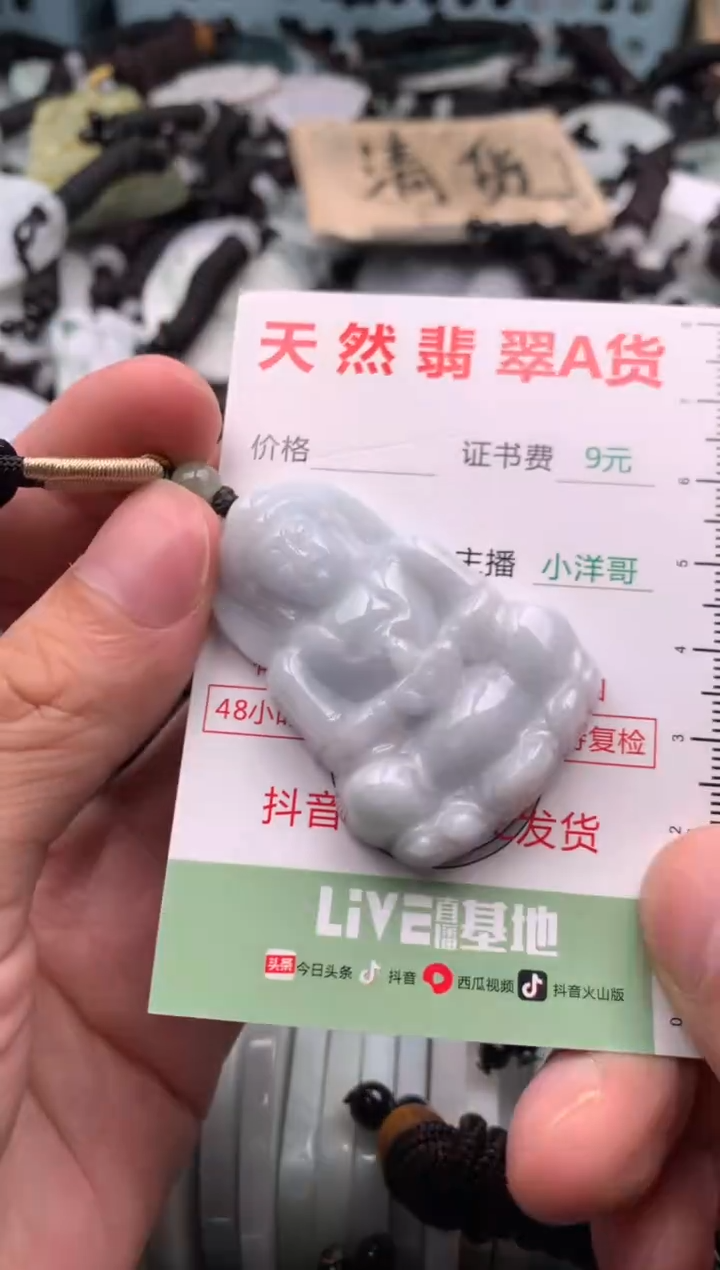 翡翠未镶嵌吊坠(不含链)1