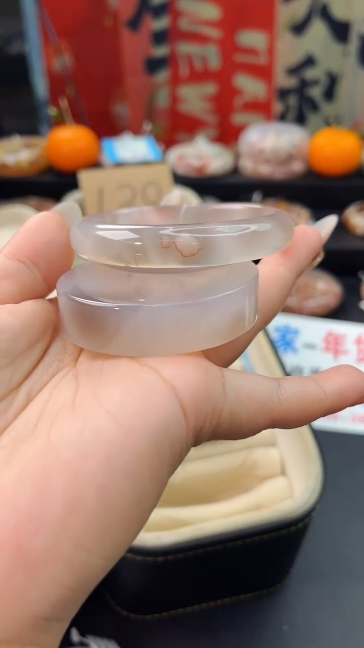 【闪购商品】石英质玉手镯未镶嵌赠送镯心（58圈口）