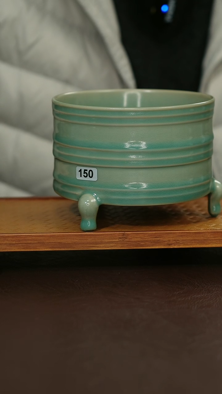 摆件瓷150微瑕原矿原釉汝宋汝瓷