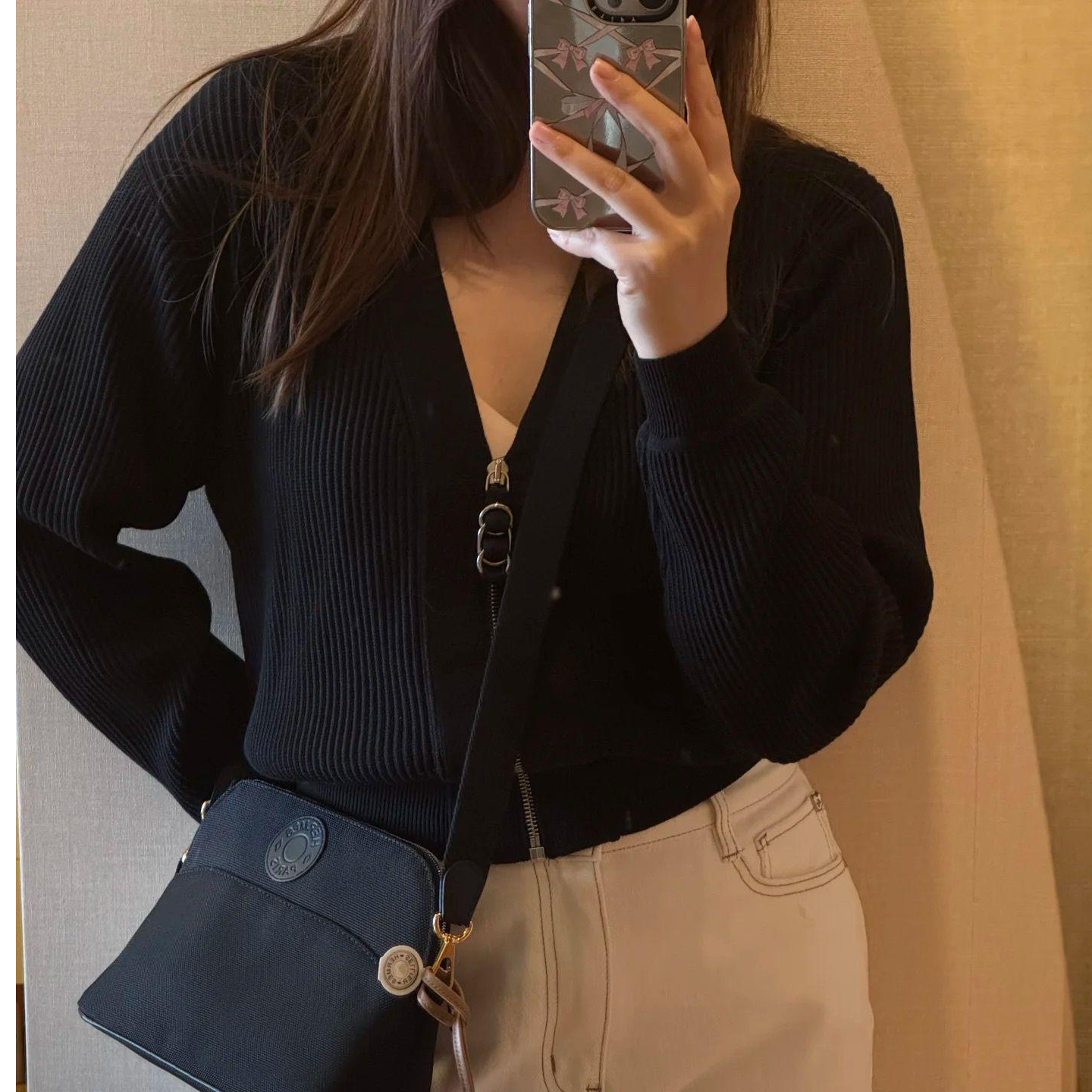 全新未使用 Hermes/爱马仕 双双臻选/BC00999/爱马仕开衫/黑色;34