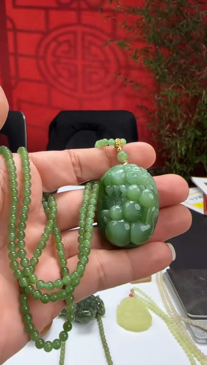 和田玉未镶嵌颈饰多样性发货1180