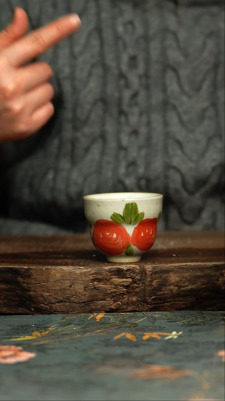 【闪购商品】杯杯釉下彩手工手绘同款陶器