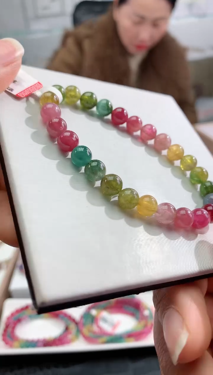 【闪购商品】碧玺手串未镶嵌多样性发一条