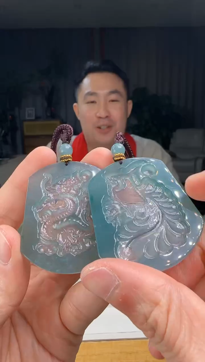 【闪购商品】翡翠吊坠(不含链)未镶嵌多样性发一对DY@@WS50209H01