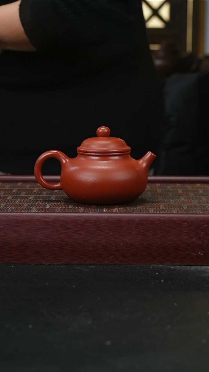 茶壶紫砂zq朱泥容天200cc