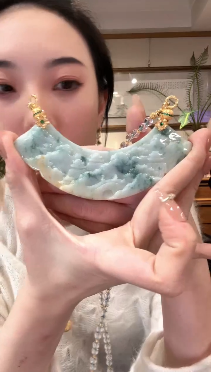 【闪购商品】翡翠颈饰未镶嵌国风