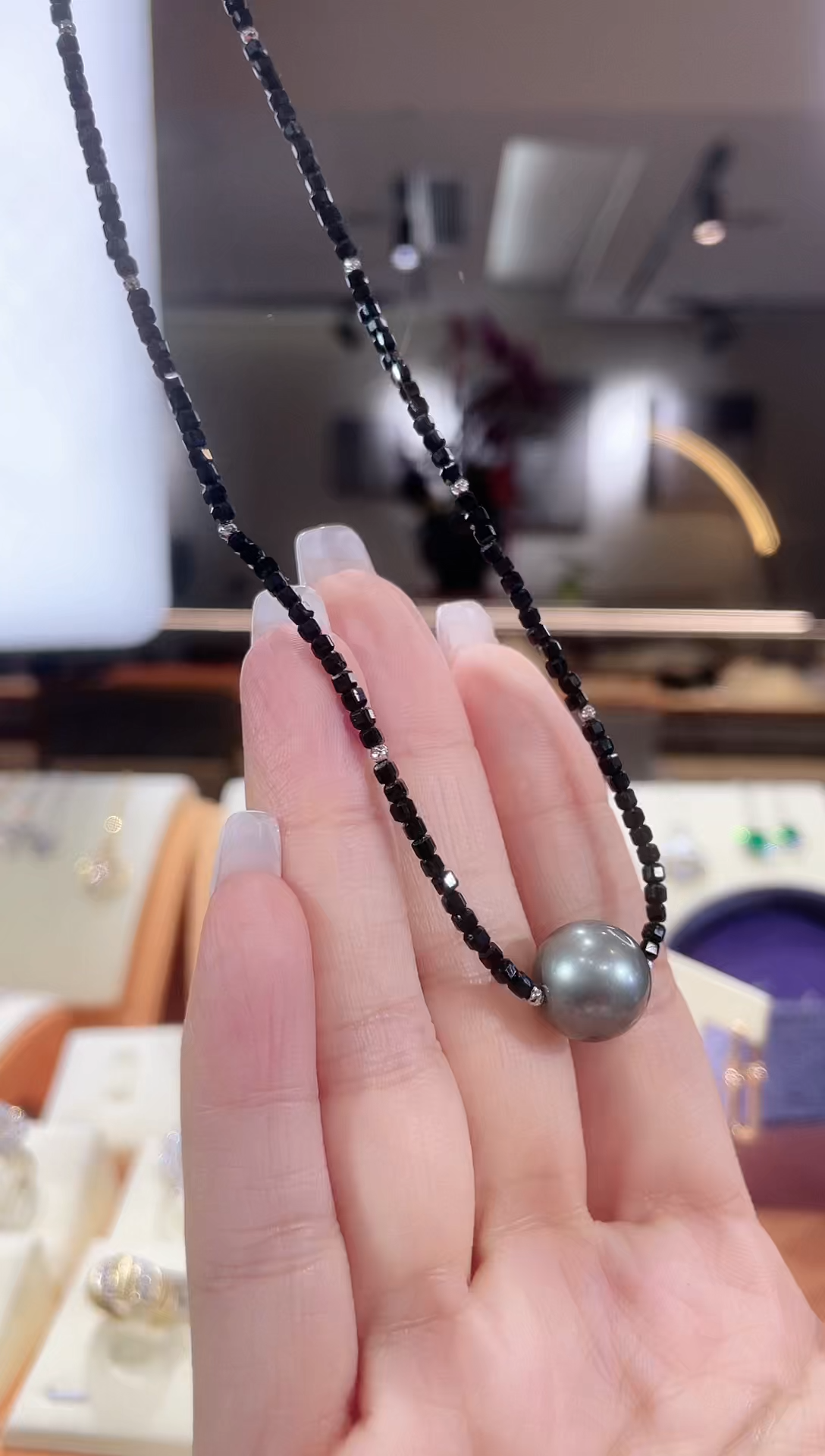 【闪购商品】海水珍珠颈饰18K金镶嵌项链