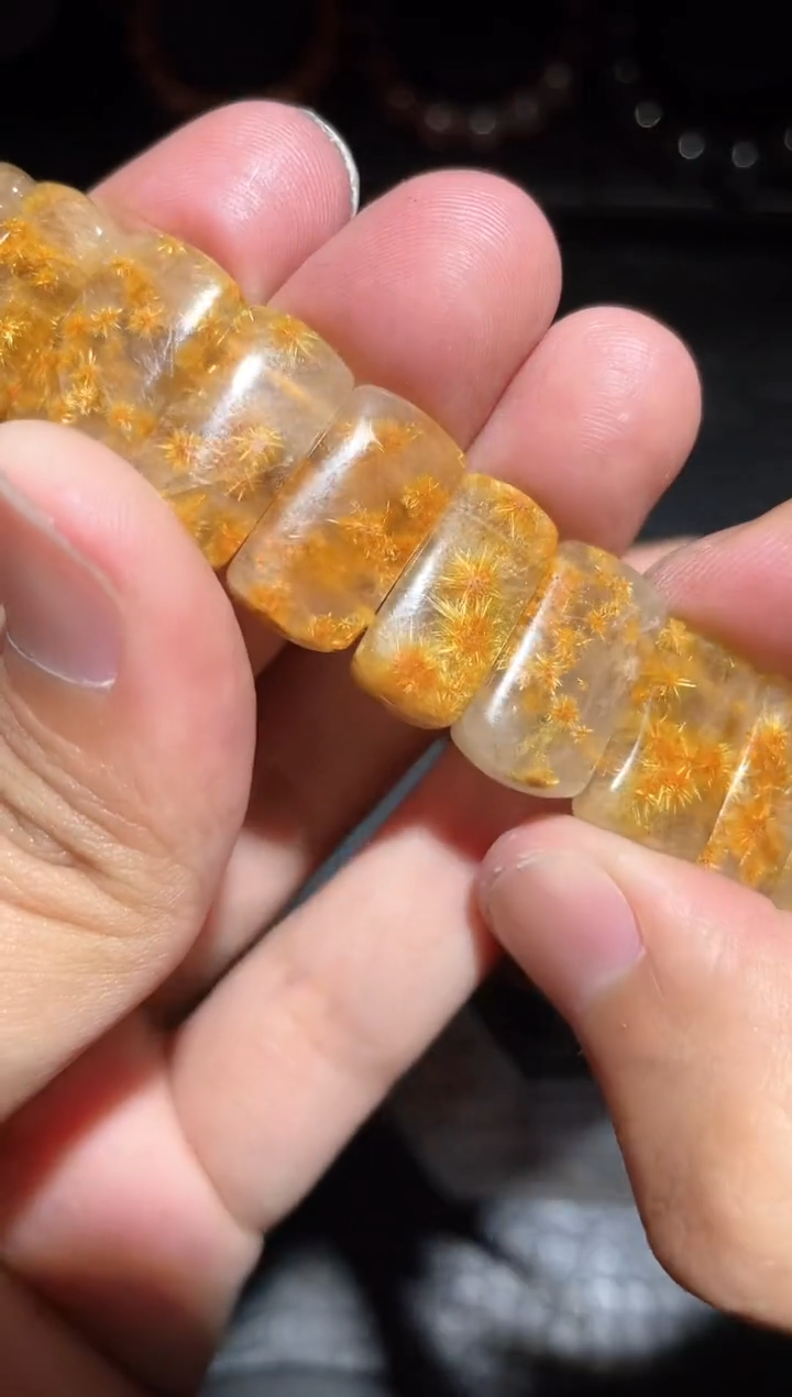 【闪购商品】水晶手牌未镶嵌钛晶花手牌（多样性发其一）